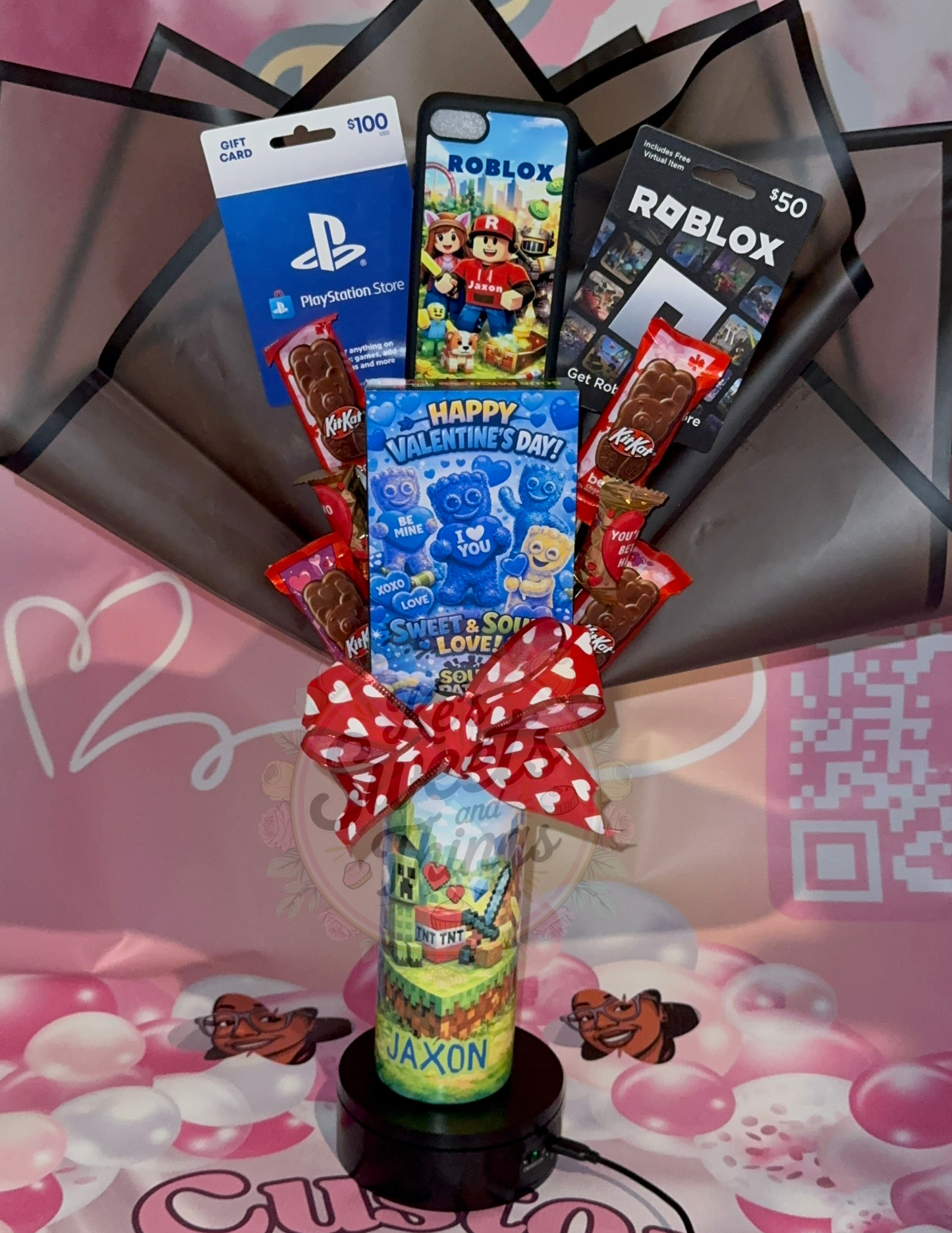 Custom Tumbler Gift Card Arrangement